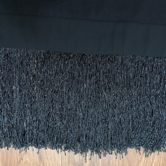 J. Crew Factory Black Fringe Tank Top - Picture 5 of 8